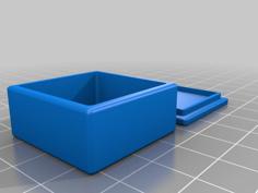 Improved Square Pillbox Container 3D Printer Model