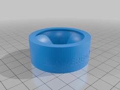 Reptile Feeding Bowl, For Insects, Free Version (With Embossed Text) 3D Printer Model