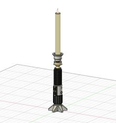 Star Wars – Obi Wan Kenobi Lightsaber Candle Holder 3D Printer Model