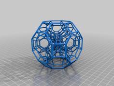 Customizable HyperCube Truncations 3D Printer Model