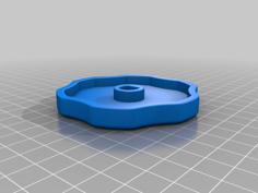 Bathtub Overflow Handle 3D Printer Model