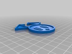 My Life As A Teenage Robot, Logo Magnet 3D Printer Model