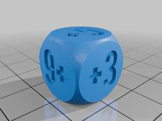 Positive Integer Dice 3D Printer Model