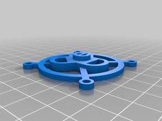 HE3D Ei3 “e” 50mm Fan Grille 3D Printer Model