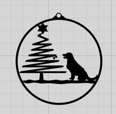 Retriever Christmas Tree X-mas V10 (Tree Ornament) 3D Printer Model