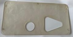 Laser Cut Yanmar 2GM20F Instrument Panel Acrylic Cover For Hunter Legend Boats