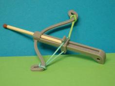 Crossbow For Match / Arbalète Pour Allumette 3D Printer Model