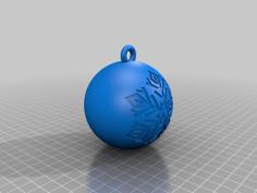 Snowflake Ornament 3D Printer Model