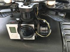 Black Snapper 3D-Gimbal For GoPro Hero3+ 3D Printer Model