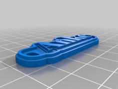 Anke Keychain 3D Printer Model