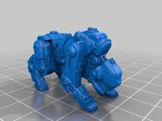 Dieselpunk Panzerhund Mech 3D Printer Model