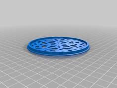 Acoustic Guitar Sound Hole Celtic Cover 3D Printer Model