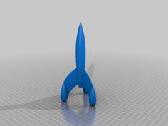 Tintin Rocket 3D Printer Model