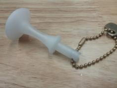 Organ Stop Key Chain 3D Printer Model