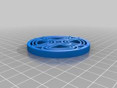 Round Soap Platform, Raised 3D Printer Model