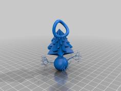 Cool Ornament With Tree Branches And A Christmas Tree 3D Printer Model