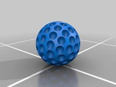 Easy Golf Set (Actual Golf Ball + Ball Stand + Tee) 3D Printer Model