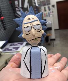 Rick Sanchez Statue 3D Printer Model