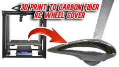 3D Print To Carbon Fiber RC Airplane Wheel Cover 3D Printer Model