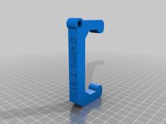 Heavy Duty (West Marine / Bravo) Foot Pump Clip W/ Tether 3D Printer Model