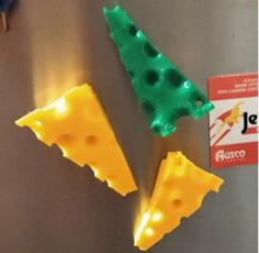 Cheese Fridge Magnet 3D Printer Model