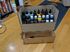 Laser Cut Paint Caddy