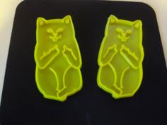 Cat Bird Cookie Cutter 3D Printer Model