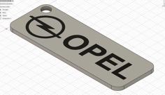 Opel Keychain 3D Printer Model