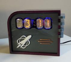 MSP430 Nixie Clock Case 3D Printer Model