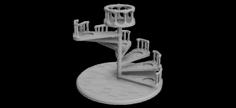 Modular Spiral Staircase 3D Printer Model