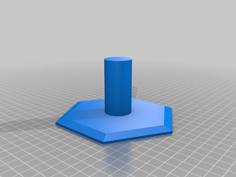 Hex Display Stand For Staff Topper 3D Printer Model