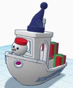 Christmas Ornament Benchy V2.2 3D Printer Model