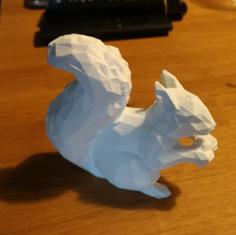 Low Poly Squirrel 3D Printer Model