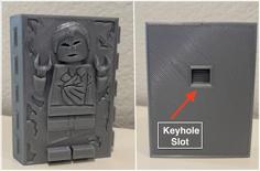 LEGO Carbonite Han Solo With Keyhole Slot (wall Mount) 3D Printer Model