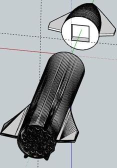 Starship 3D Printer Model