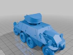 Steyr ADGZ Armoured Car (15mm, 28mm And 1/144) 3D Printer Model