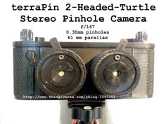 TerraPin 2HT Stereo Pinhole Camera 120 Film 3D Printer Model