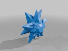 Starmie Multicolor 3D Printer Model