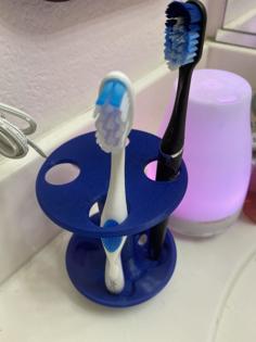 Toothbrush Holder (4 Hole) 3D Printer Model