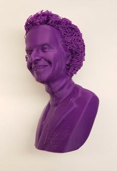 Hairy Carl Sagan 3D Printer Model