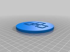 Let’s Play Logo Coaster 3D Printer Model