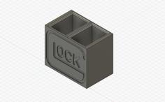 Glock 17 Two Mag Organizer With Logo 3D Printer Model