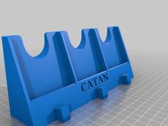 Catan Progress Card And Metropolis Base Station 3D Printer Model