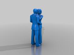 Couple In Love Slow Dance HQ 3D Printer Model