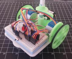 Chassis For Drawing Bot With Batt Holders 3D Printer Model