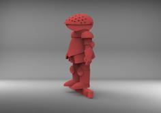 Mr Benn Red Knight 28mm Miniature – 6000 Followers Model 3D Printer Model