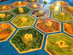 Catan Numbers 3D Printer Model