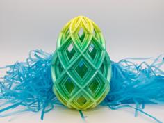 Wide Lattice Easter Egg 3D Printer Model