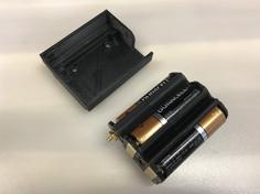 AA Battery Holder For 7-8 Volts 3D Printer Model