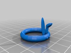 Derpy Bunny Ring 3D Printer Model